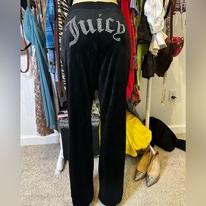 juicycouture tracksuit velour pants black